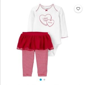 Valentines outfit for baby girl